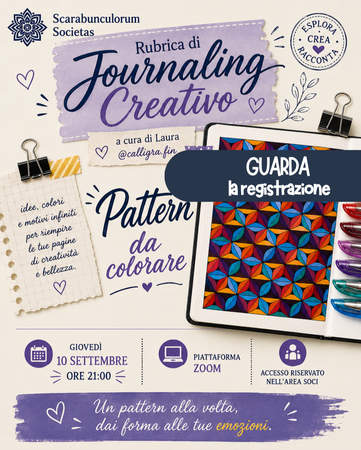 REGISTRAZIONE Journaling Creativo - Pattern da colorare