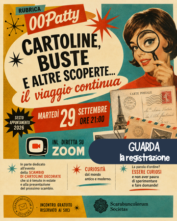REGISTRAZIONE 00Patty - Cartoline, buste e altre scoperte... il nostro viaggio continua